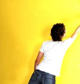 Покраска виниловых обоев - тип 1