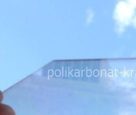 Поликарбонат 1 мм монолитный прозрачный - вариант 4
