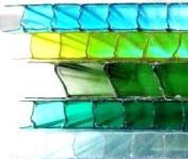 Поликарбонат сотовый 8 мм цветной - модель 2