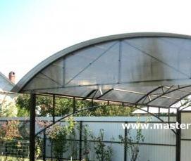 Поликарбонатные беседки для дачи - вариант 3