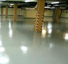 Полимерный наливной пол для гаража - модель 1