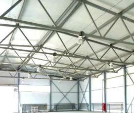 Полукруглые ангары из металлоконструкций - тип 1