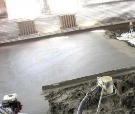 Полусухая стяжка с фиброволокном - модель 2