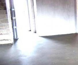 Полусухая стяжка в доме - тип 1