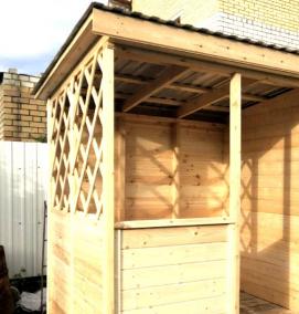 Построить хозблок с душем - модель 1