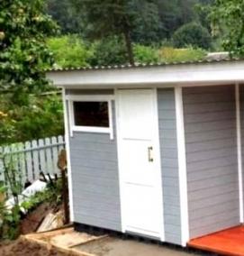 Построить хозблок с душем - модель 4