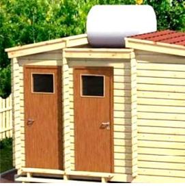 Построить хозблок с душем - модель 3