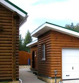 Построить каркасный гараж бруса - модель 1