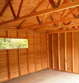 Построить каркасный гараж бруса - модель 4