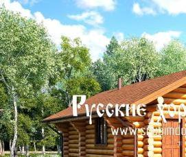 Потолочные балки из бревна - модель 3