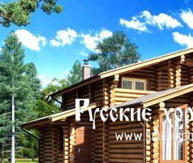 Потолочные балки из бревна - модель 2