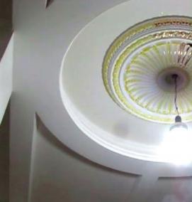 Потолочные розетки под люстру из пенопласта - тип 2