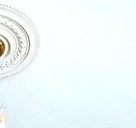 Потолочные розетки под люстру из полиуретана - модель 1