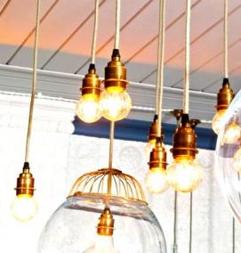 Потолочные светильники прозрачные - вариант 2