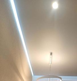 Потолочные светильники встроенные в натяжной потолок - модель 4