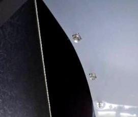 Потолок одноуровневый натяжной комбинированный - вариант 3