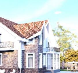 Проектирование фасада дома - модель 4