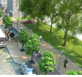 Проектирование городских велодорожек - тип 3