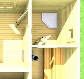 Проектирование каркасных бань - вариант 1