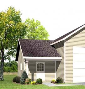 Проекты каркасных гаражей под ключ - модель 2