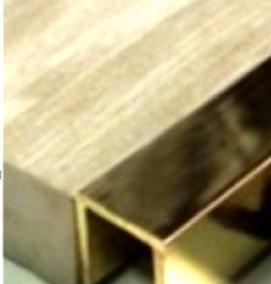 Профиль латунный п образный - тип 2