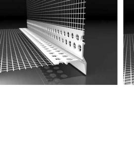 Профиль углозащитный пластиковый с сеткой - модель 4