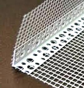 Профиль углозащитный пластиковый с сеткой - модель 3