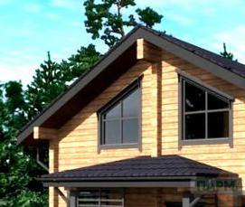 Профилированный брус 190х190 мм - тип 3