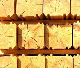 Профилированный брус 195х195 мм - тип 4