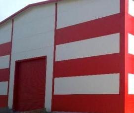 Производство металлоконструкций ангары - модель 1