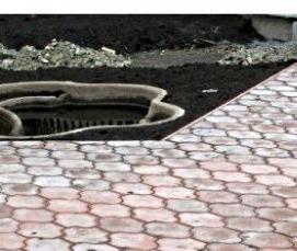 Производство вибролитой тротуарной плитки - тип 4