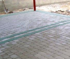 Производство вибропрессованной тротуарной плитки - модель 3