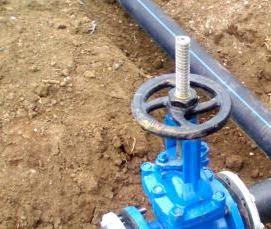 Прокладка газопровода из полиэтиленовых труб - вариант 1