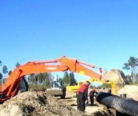 Прокладка газопровода на участке - тип 2