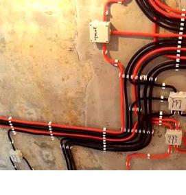 Прокладка кабеля в гофре - вариант 1