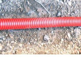 Прокладка кабеля в гофре пуэ - модель 3