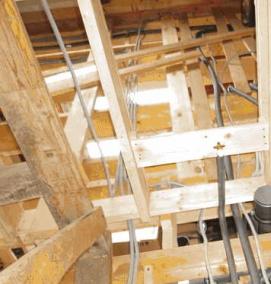 Прокладка коммуникаций в каркасном доме - тип 1