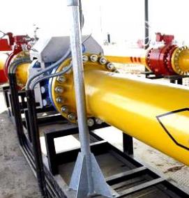 Прокладка наружного газопровода - модель 1