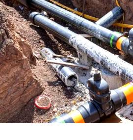 Прокладка наружного газопровода - модель 4