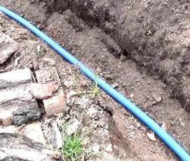 Прокладка труб под землей - тип 1