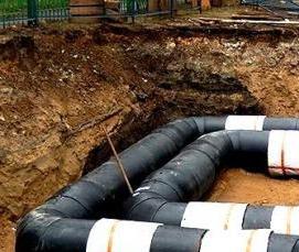 Прокладка труб теплосети - вариант 4