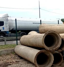 Прокладка железобетонных труб - вариант 1