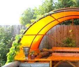 Простые беседки из поликарбоната - модель 4