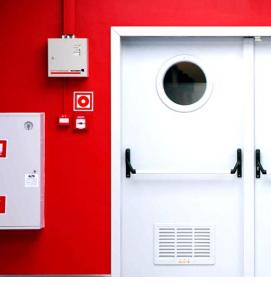 Противопожарная дверь 800х2100 - тип 4