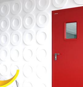 Противопожарная дверь серая - модель 1