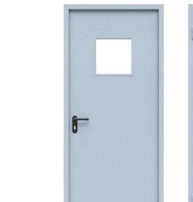 Противопожарная дверь серая - модель 2