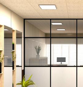 Прозрачная офисная перегородка - тип 1