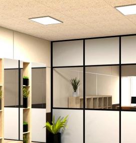 Прозрачная офисная перегородка - тип 4