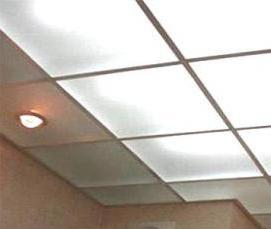 Прозрачные подвесной потолок - вариант 1