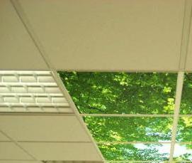 Прозрачные подвесной потолок - вариант 3